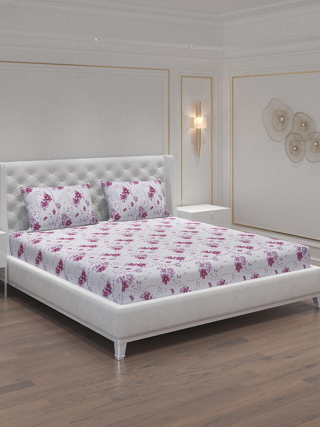 MOCA by Monte Carlo 104 GSM Cotton Double Bedsheet (2 Pcs Set)