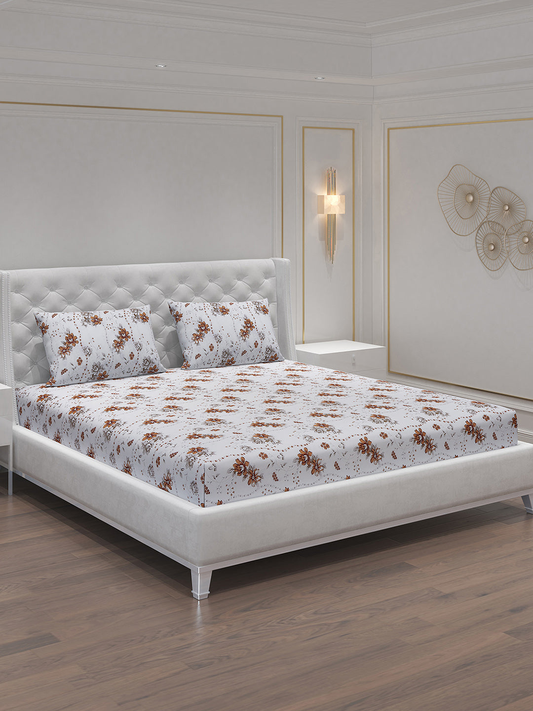 MOCA by Monte Carlo 104 GSM Cotton Double Bedsheet (2 Pcs Set)