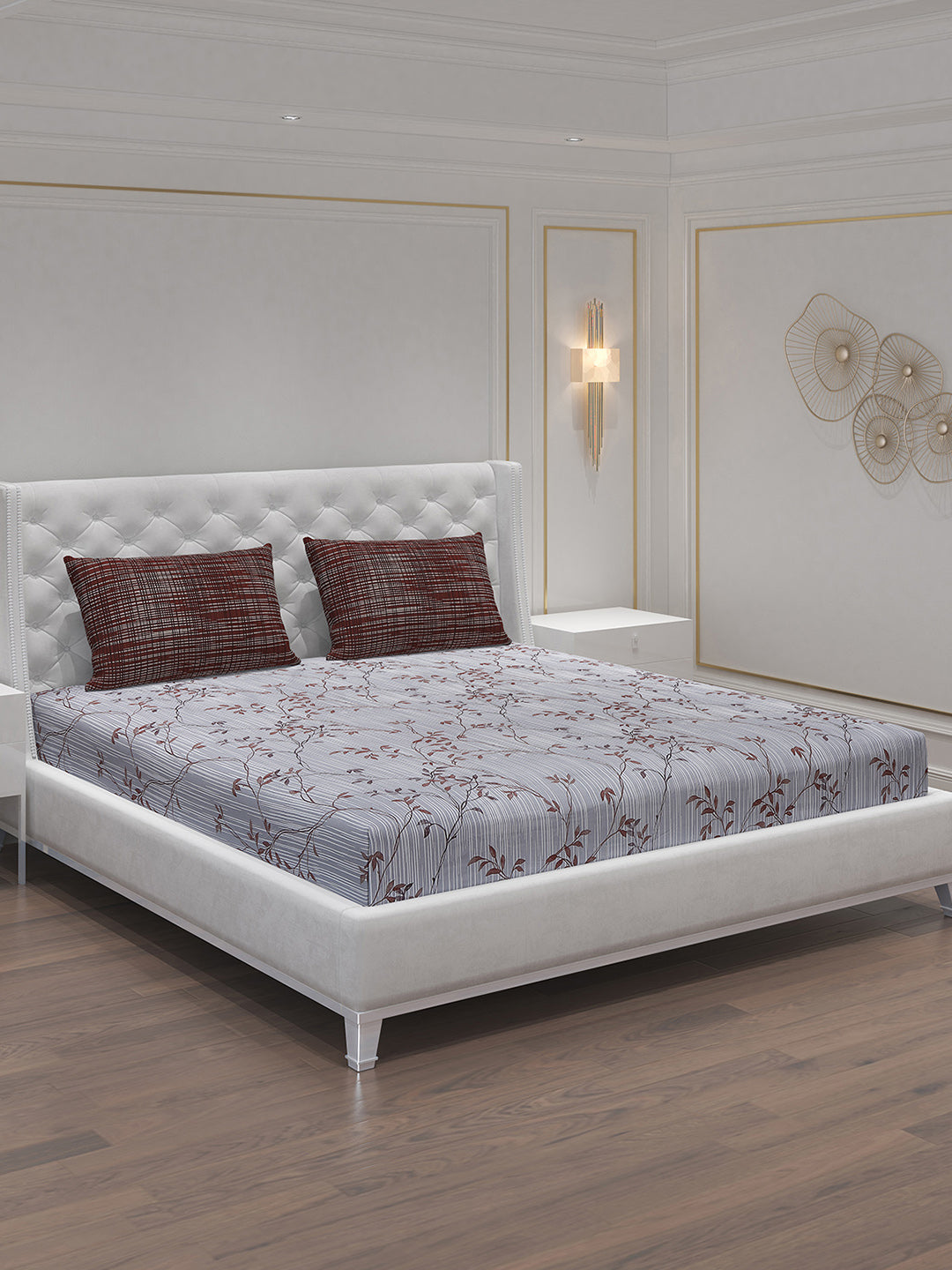 MOCA by Monte Carlo 104 GSM Cotton Double Bedsheet (2 Pcs Set)