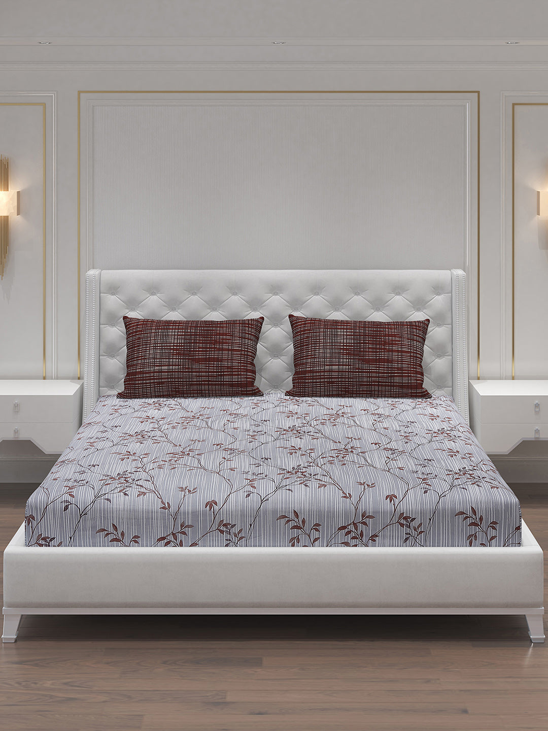 MOCA by Monte Carlo 104 GSM Cotton Double Bedsheet (2 Pcs Set)