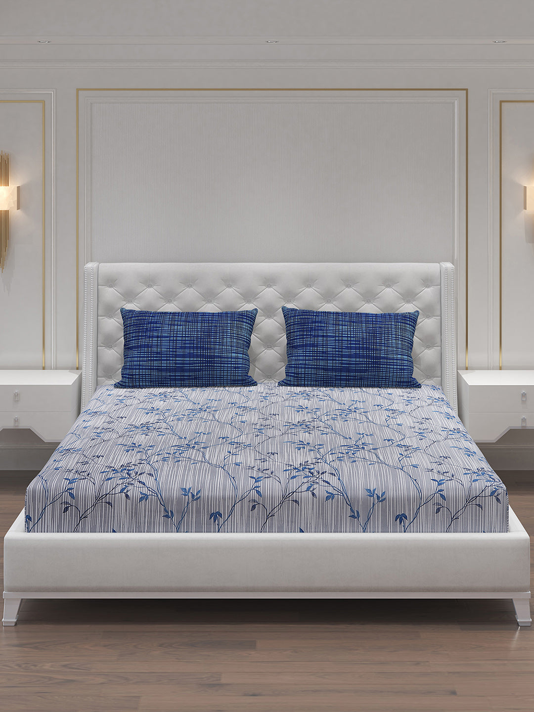 MOCA by Monte Carlo 104 GSM Cotton Double Bedsheet (2 Pcs Set)