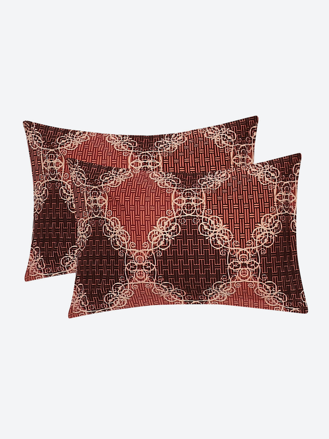 120 GSM Polyester Double Bed Bedsheet with 2 Pillow Covers - Updated - Updated