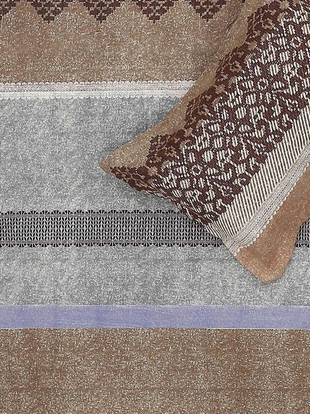 120 GSM Polyester Double Bed Bedsheet with 2 Pillow Covers - Updated - Updated