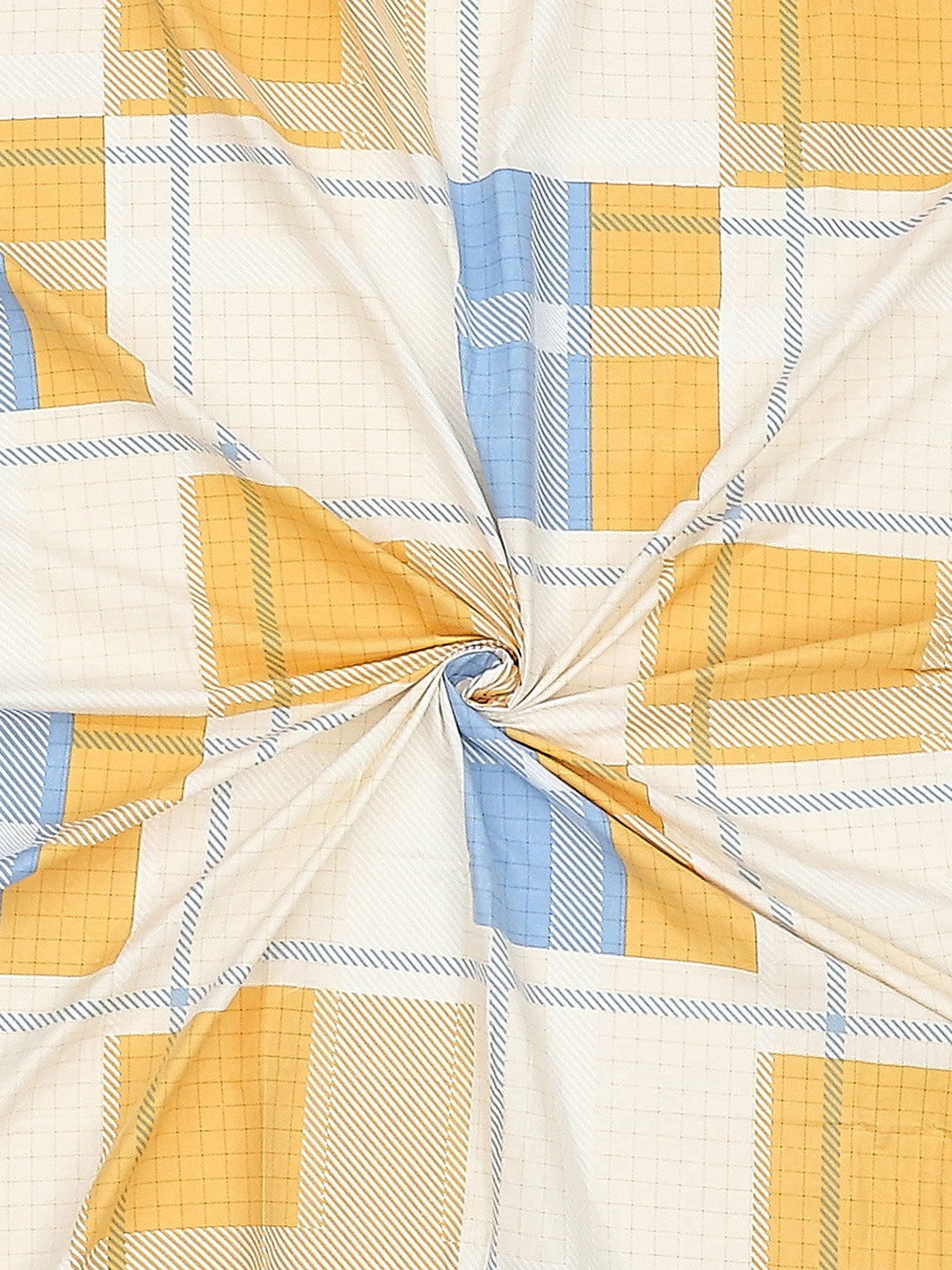 130 GSM Polyester Double Bed Bedsheet with 2 Pillow Covers