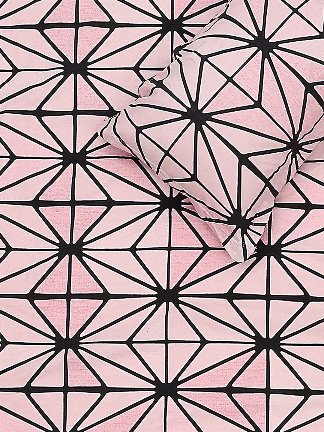 130 GSM Polyester Double Bed Bedsheet with 2 Pillow Covers