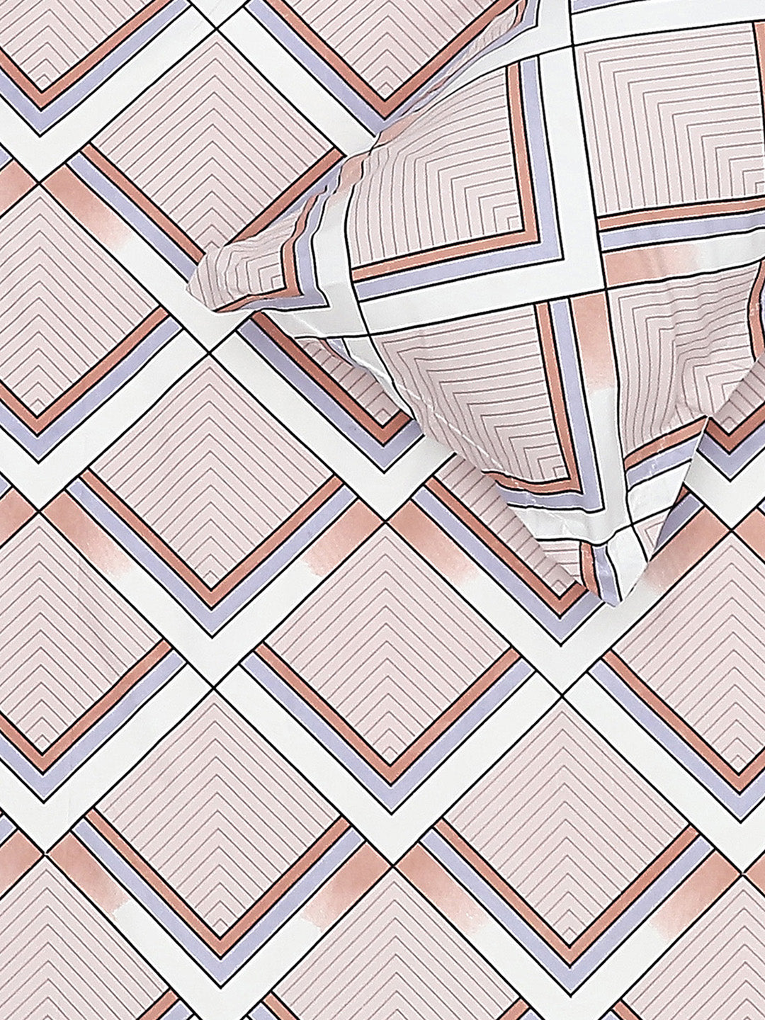 130 GSM Polyester Double Bed Bedsheet with 2 Pillow Covers