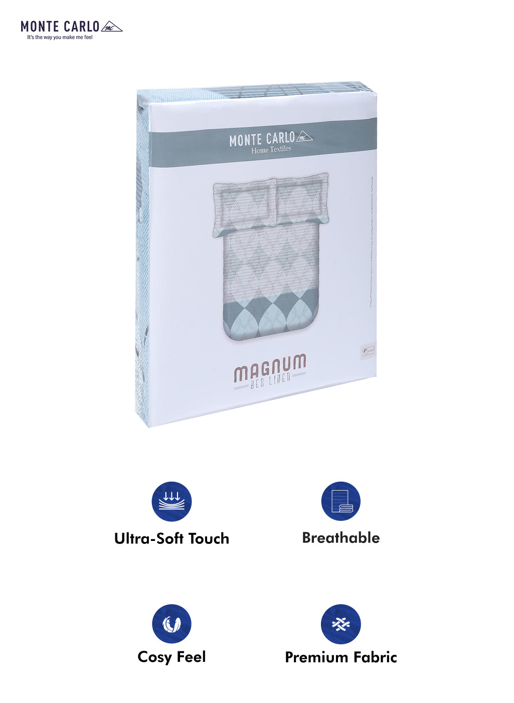 120 GSM Polyester Double Bed Bedsheet with 2 Pillow Covers - Updated - Updated