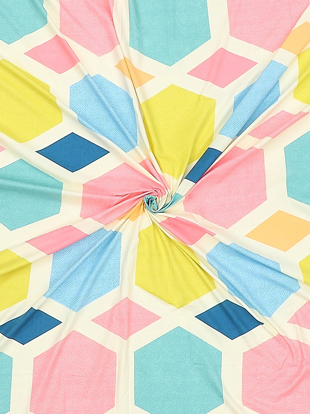 120 GSM Polyester Double Bed Bedsheet with 2 Pillow Covers - Updated - Updated