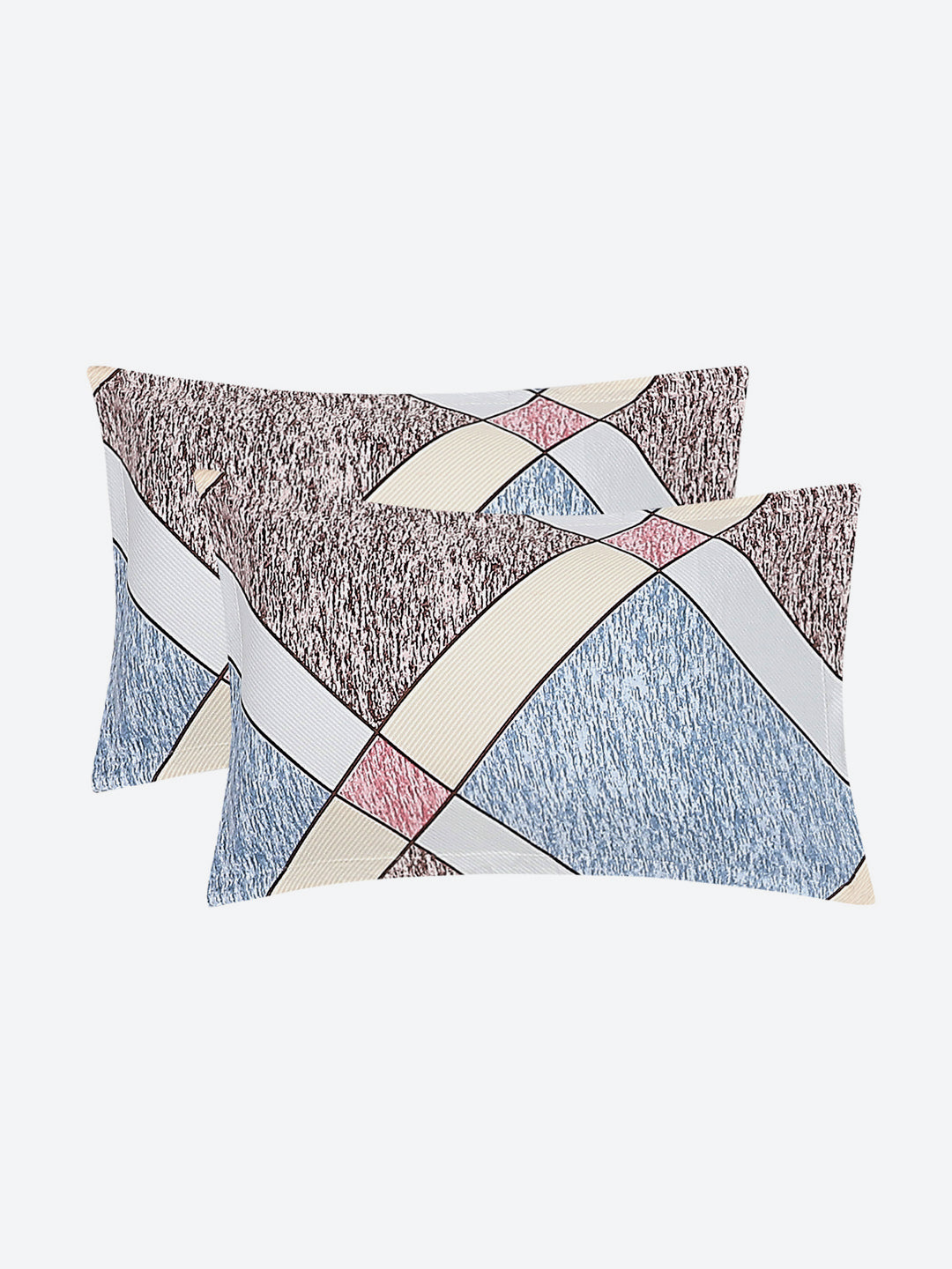 120 GSM Polyester Double Bed Bedsheet with 2 Pillow Covers - Updated