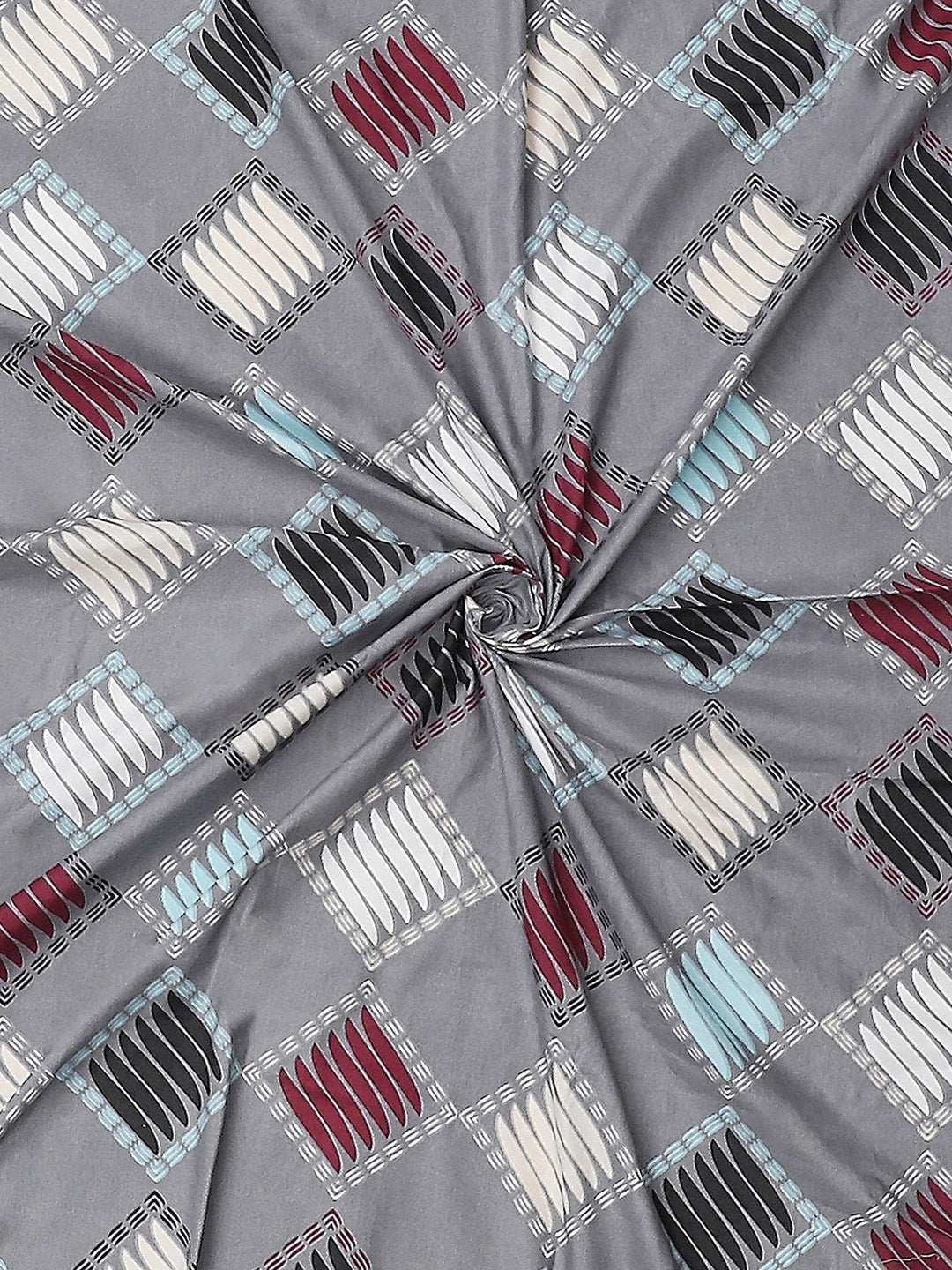 120 GSM Polyester Double Bed Bedsheet with 2 Pillow Covers - Updated - Updated