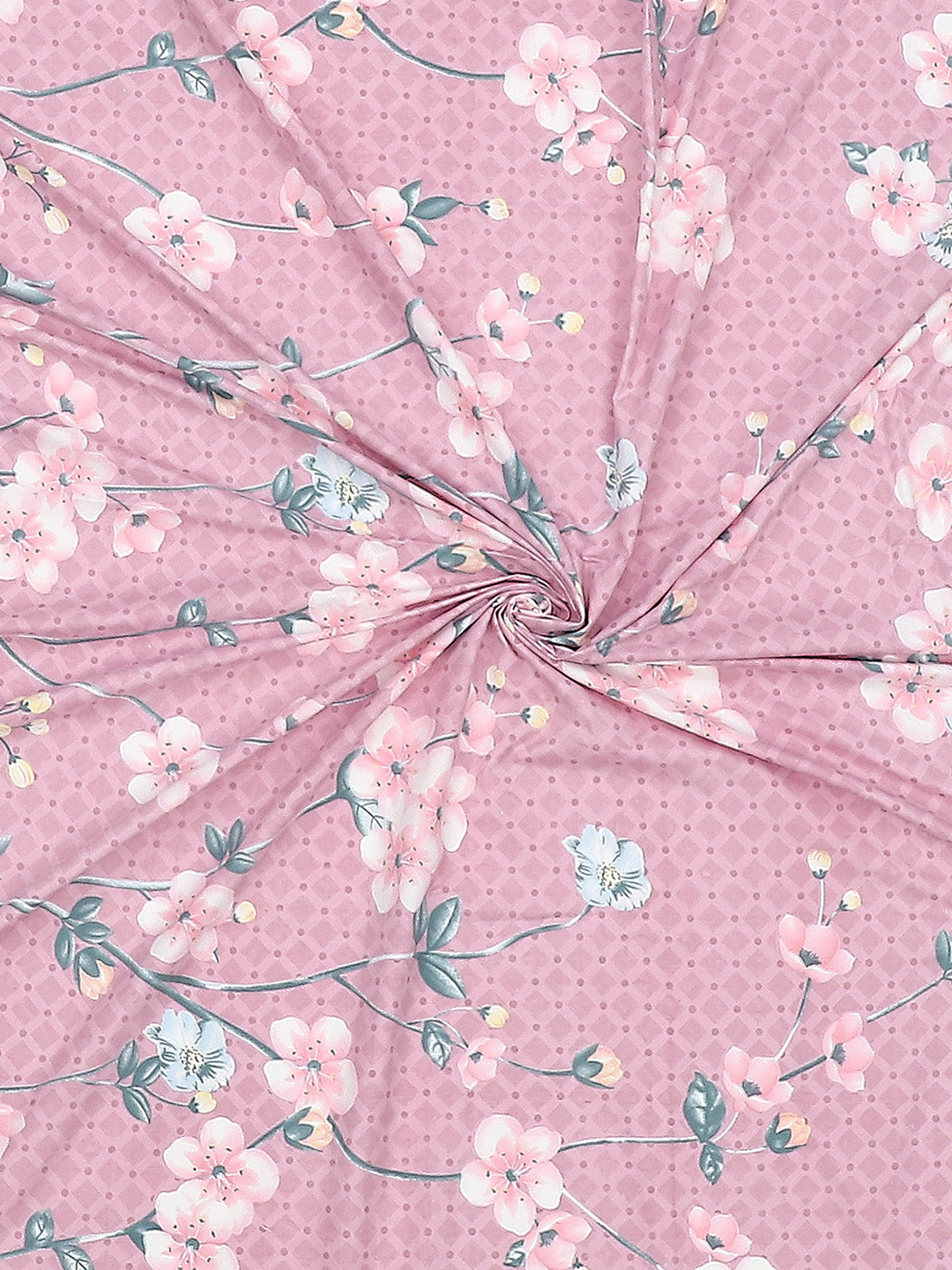 120 GSM Polyester Double Bed Bedsheet with 2 Pillow Covers - Updated - Updated