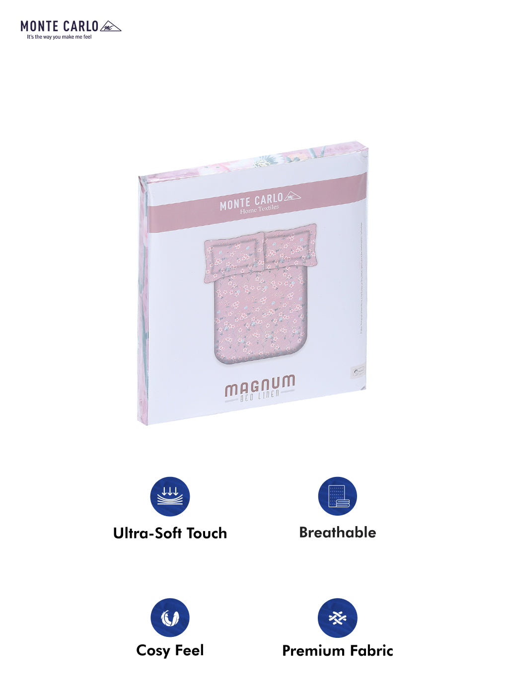 120 GSM Polyester Double Bed Bedsheet with 2 Pillow Covers - Updated - Updated