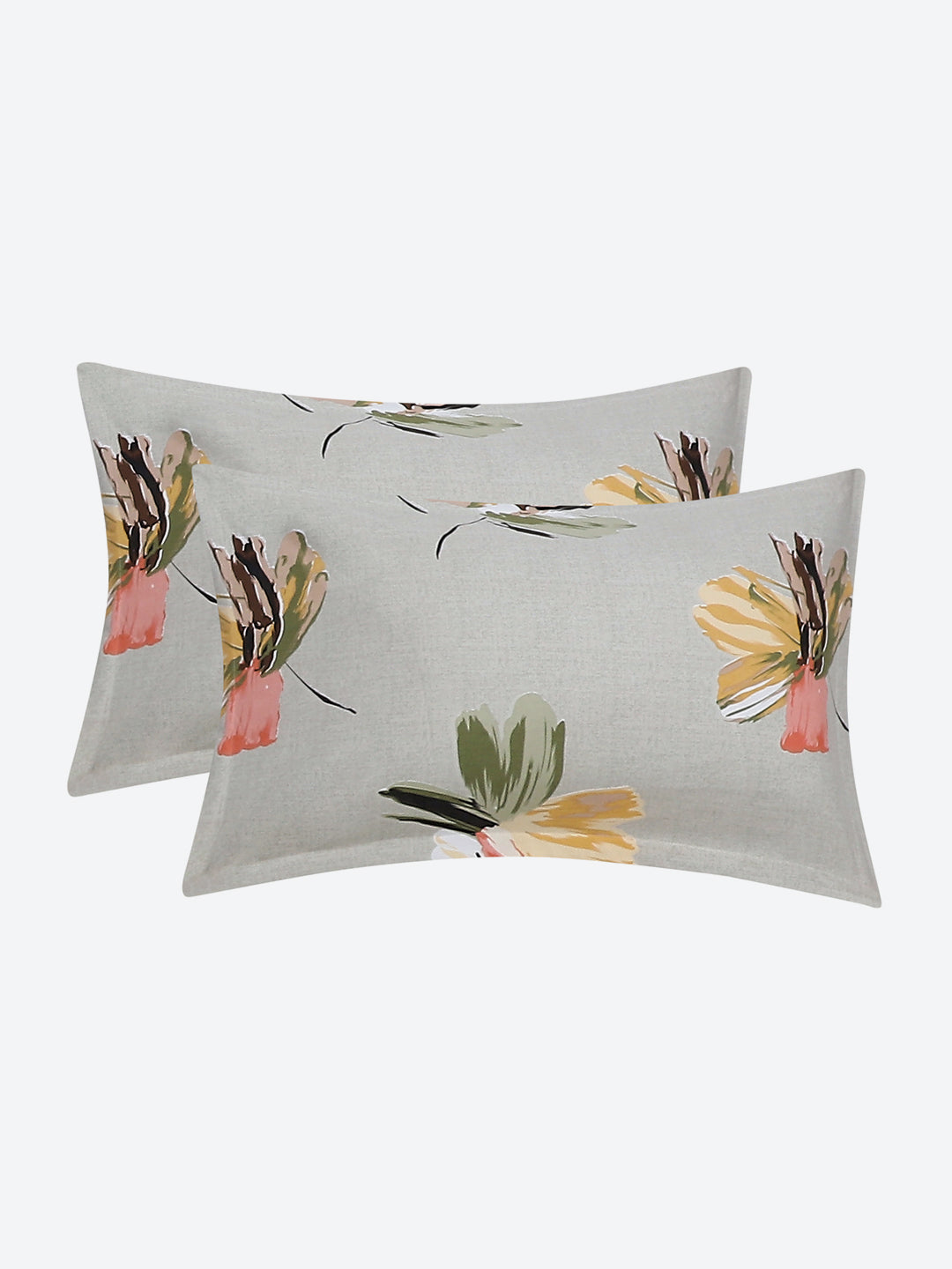 120 GSM Polyester Double Bed Bedsheet with 2 Pillow Covers - Updated - Updated