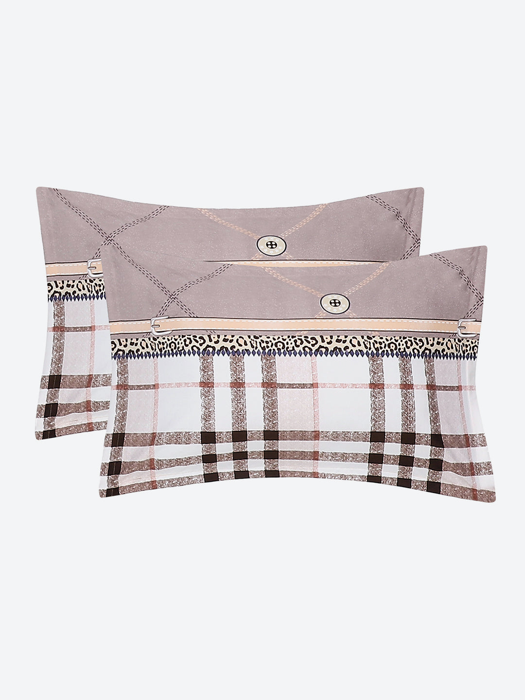 120 GSM Polyester Double Bed Bedsheet with 2 Pillow Covers - Updated - Updated