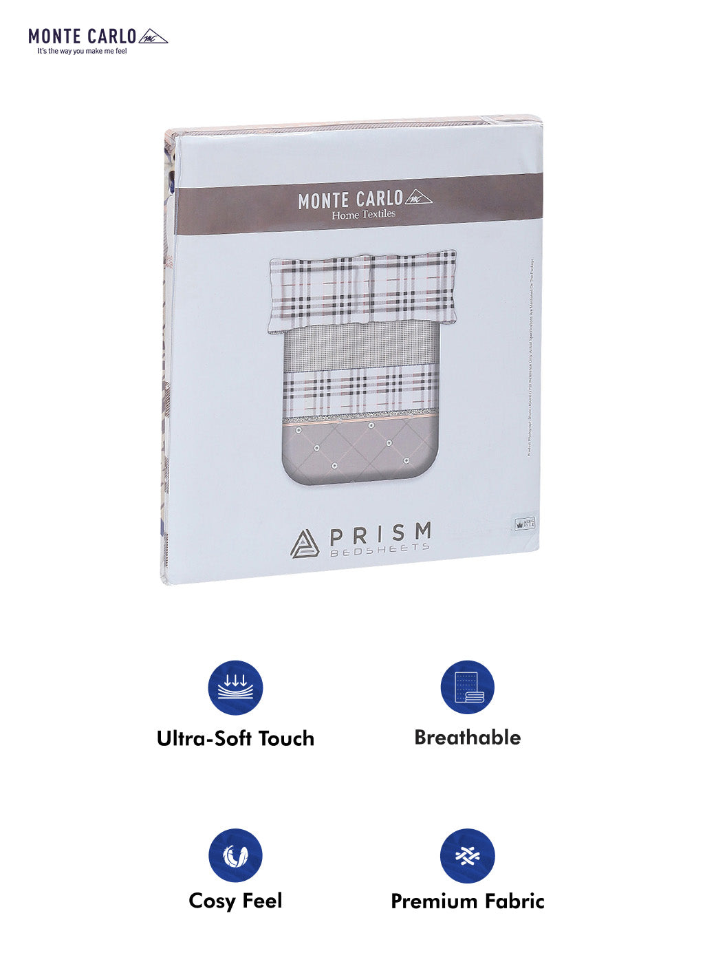 120 GSM Polyester Double Bed Bedsheet with 2 Pillow Covers - Updated - Updated