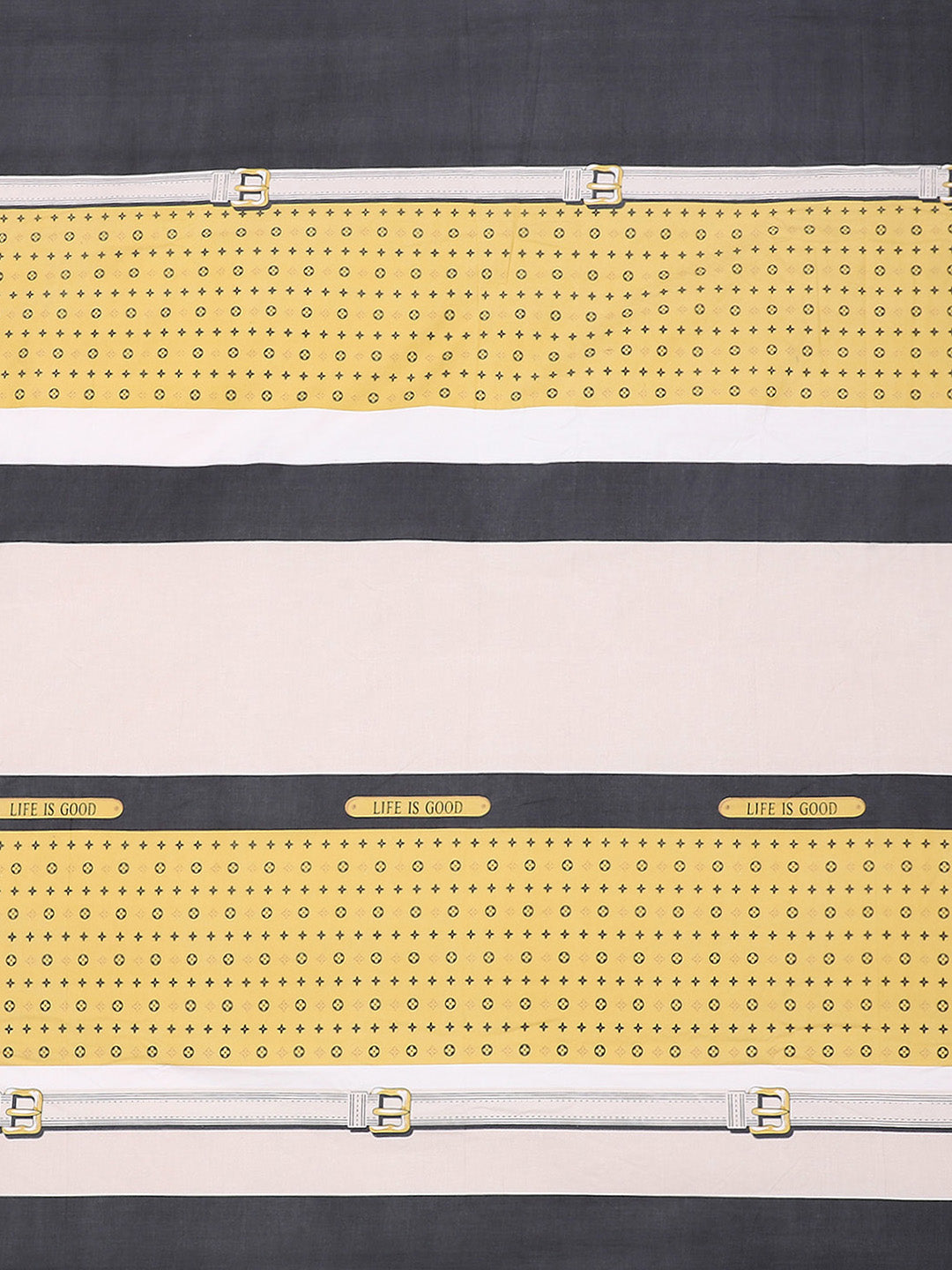 120 GSM Polyester Double Bed Bedsheet with 2 Pillow Covers - Updated - Updated