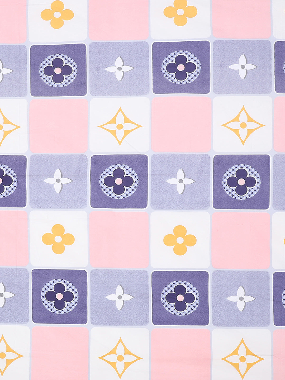 120 GSM Polyester Double Bed Bedsheet with 2 Pillow Covers - Updated - Updated