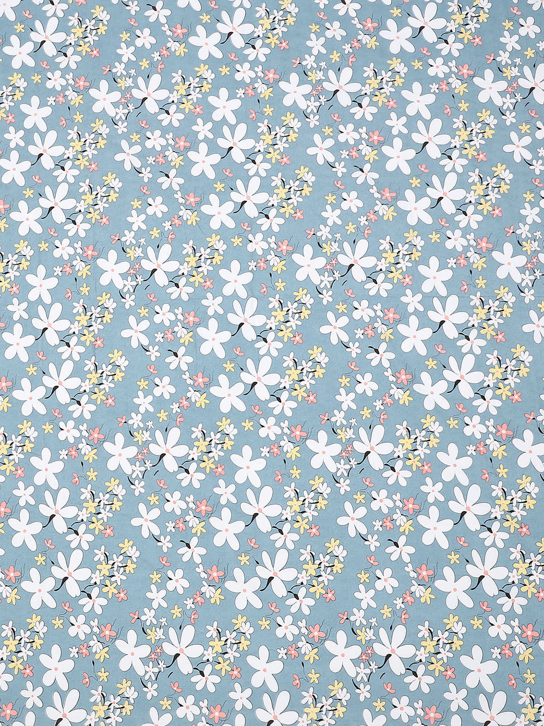 120 GSM Polyester Double Bed Bedsheet with 2 Pillow Covers - Updated - Updated