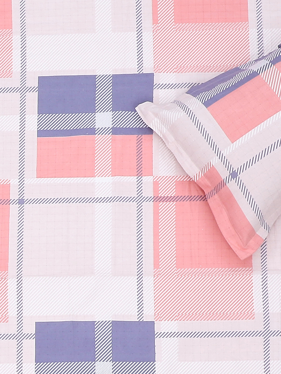 120 GSM Polyester Double Bed Bedsheet with 2 Pillow Covers - Updated - Updated