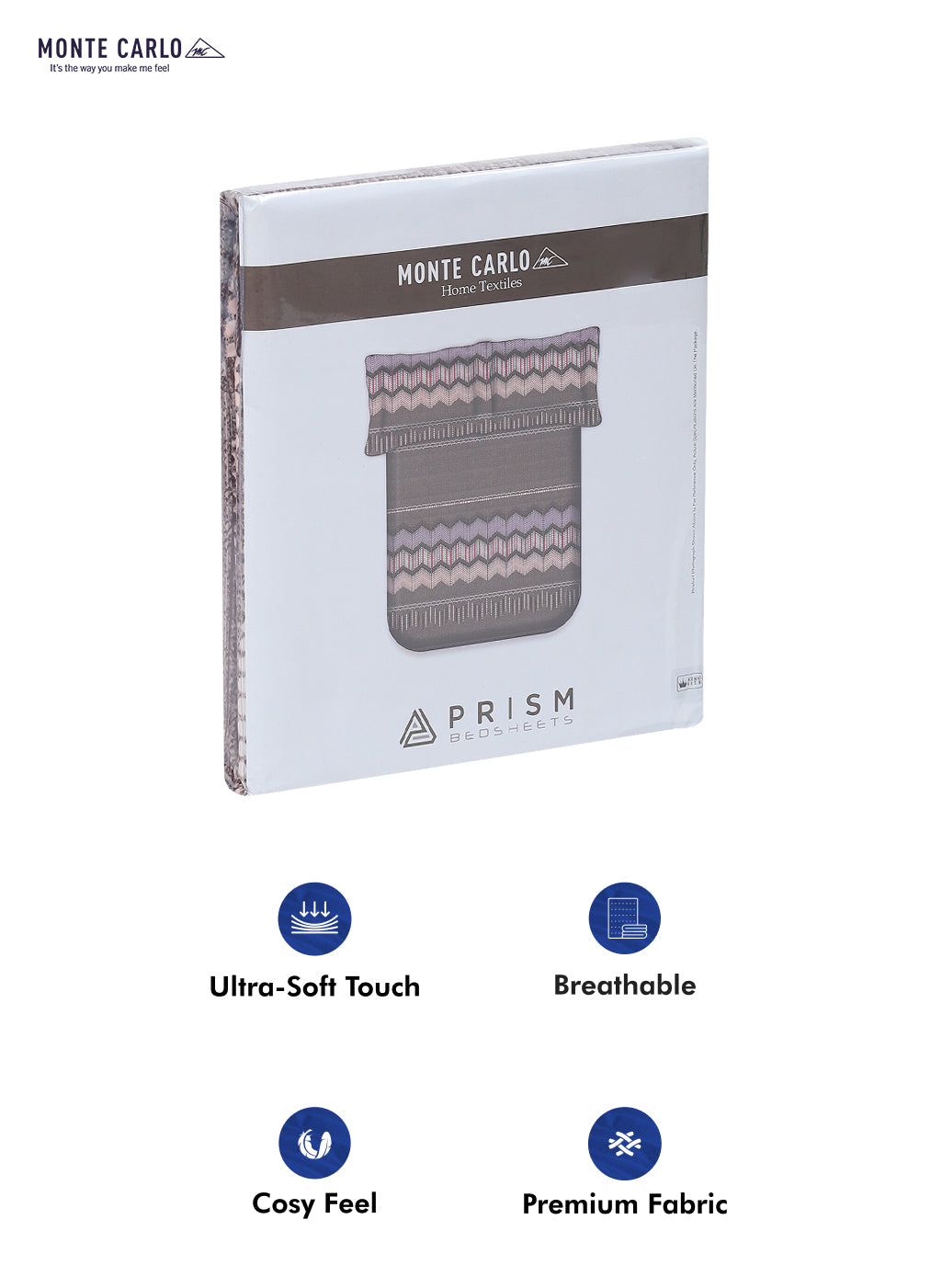 120 GSM Polyester Double Bed Bedsheet with 2 Pillow Covers - Updated - Updated