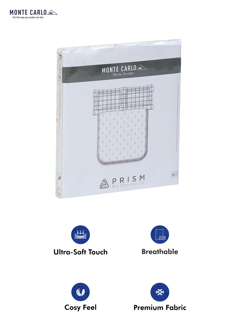 120 GSM Polyester Double Bed Bedsheet with 2 Pillow Covers - Updated - Updated