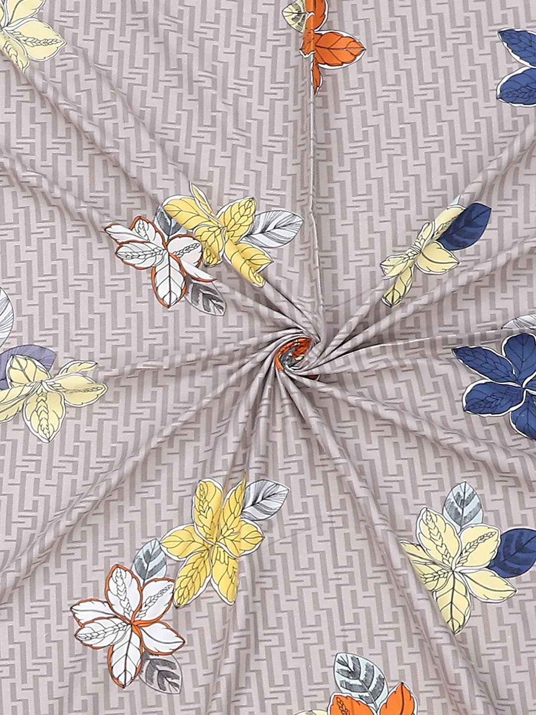 120 GSM Polyester Double Bed Bedsheet with 2 Pillow Covers - Updated - Updated