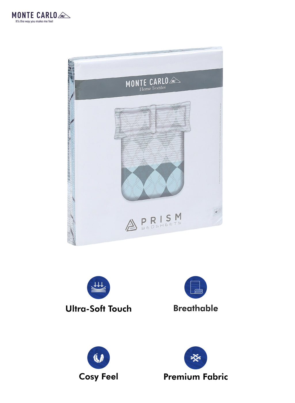 120 GSM Polyester Double Bed Bedsheet with 2 Pillow Covers - Updated - Updated