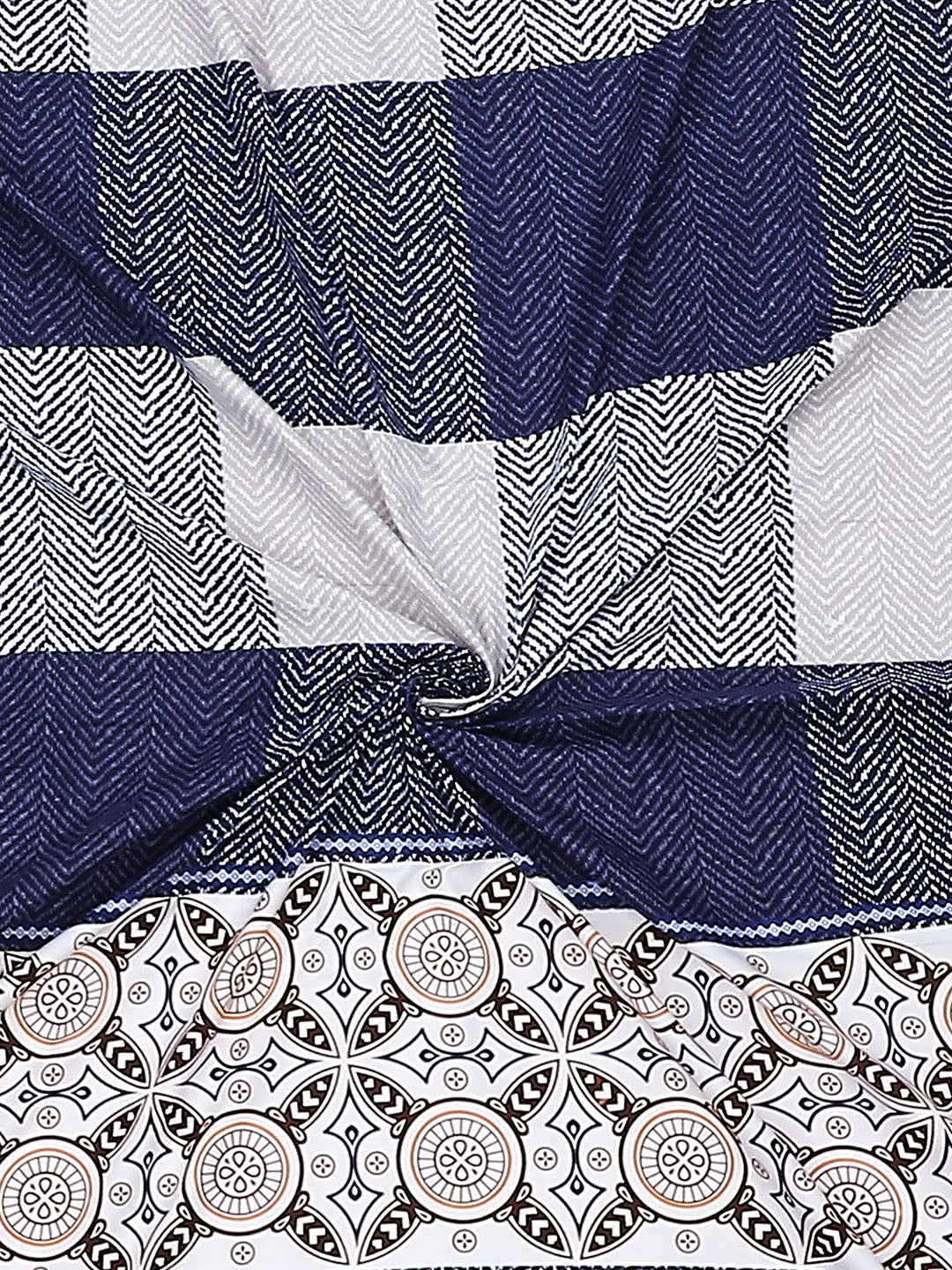 120 GSM Polyester Double Bed Bedsheet with 2 Pillow Covers - Updated - Updated