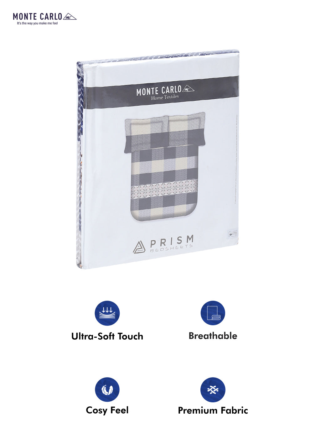 120 GSM Polyester Double Bed Bedsheet with 2 Pillow Covers - Updated - Updated