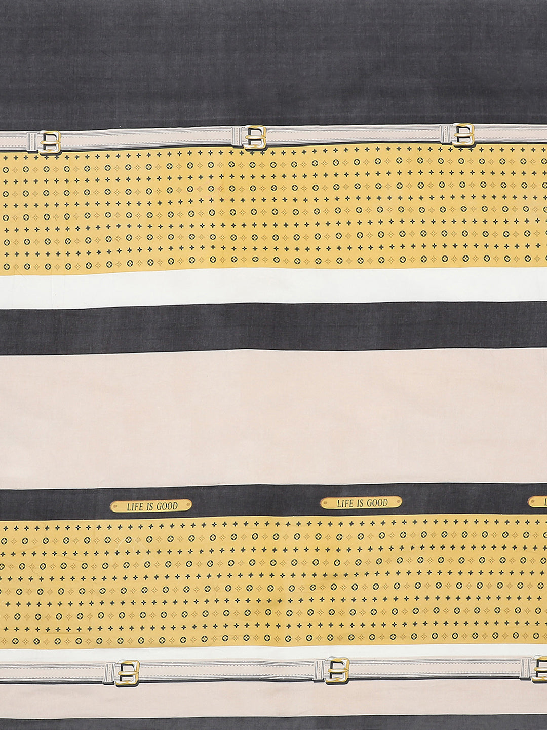 145 GSM Polyester Double Bed Bedsheet with 2 Pillow Covers