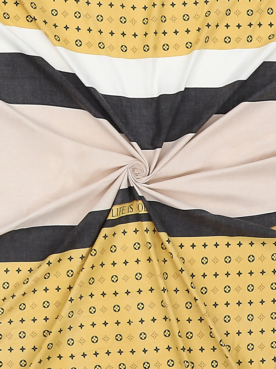 145 GSM Polyester Double Bed Bedsheet with 2 Pillow Covers