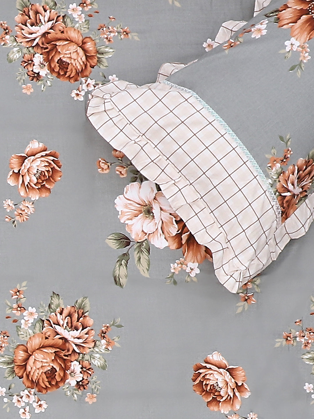 130 GSM Polyester Double Bed Bedsheet with 2 Pillow Covers