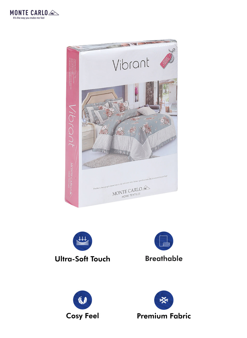 130 GSM Polyester Double Bed Bedsheet with 2 Pillow Covers