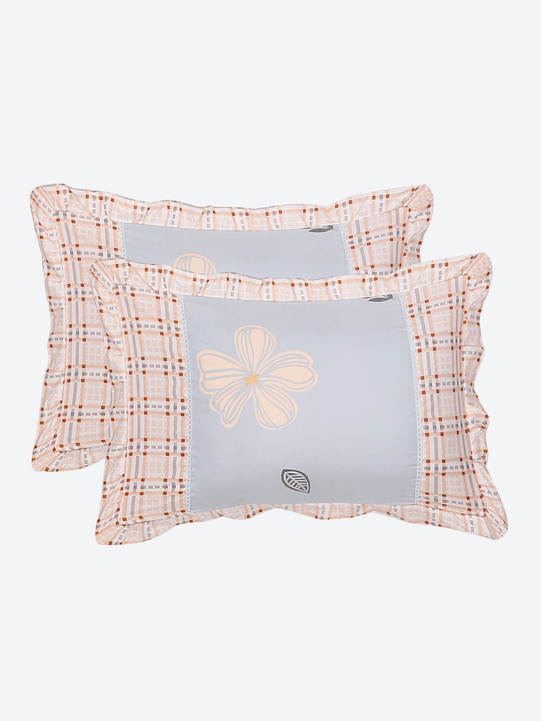 130 GSM Polyester Double Bed Bedsheet with 2 Pillow Covers