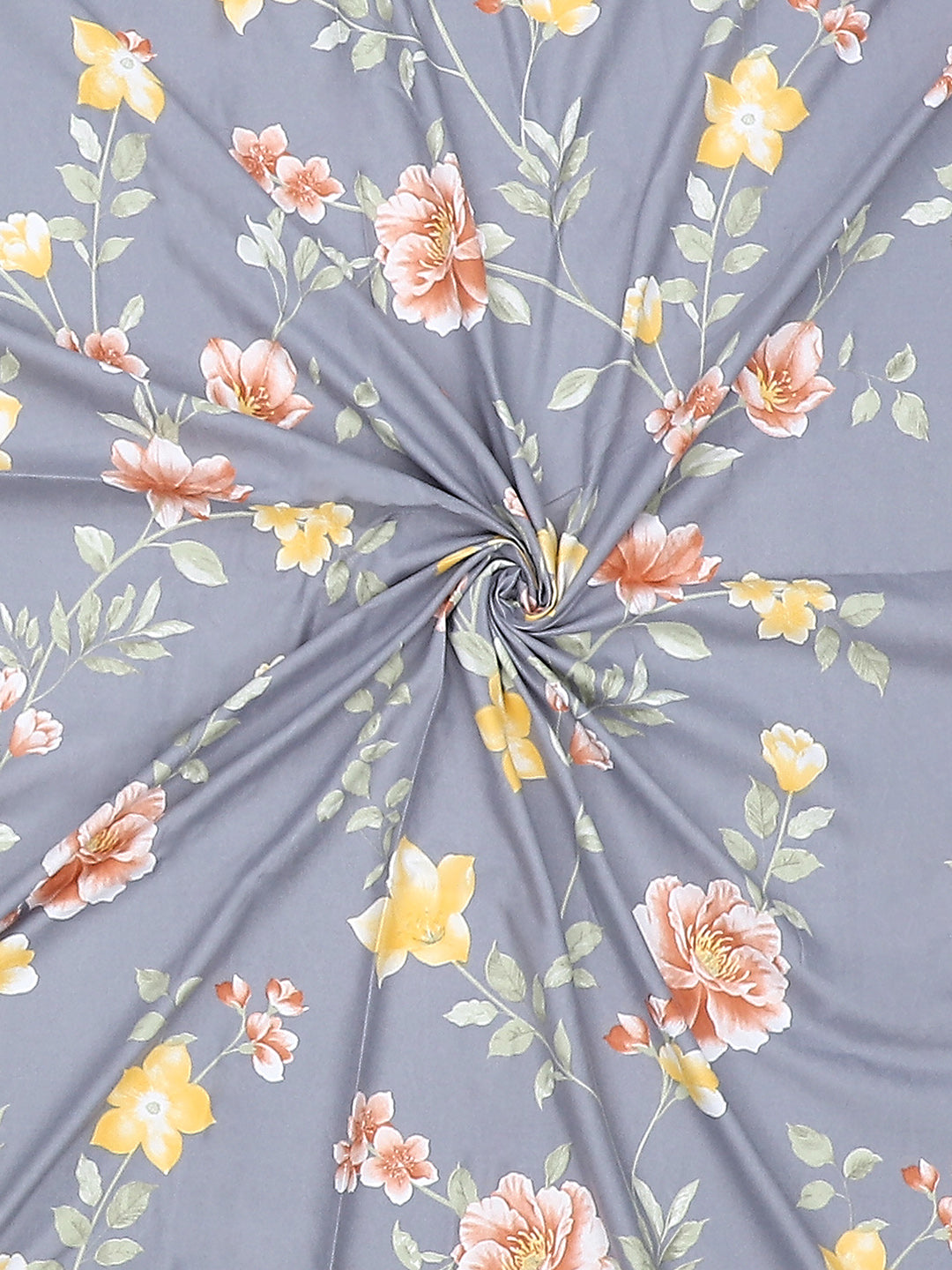 130 GSM Polyester Double Bed Bedsheet with 2 Pillow Covers