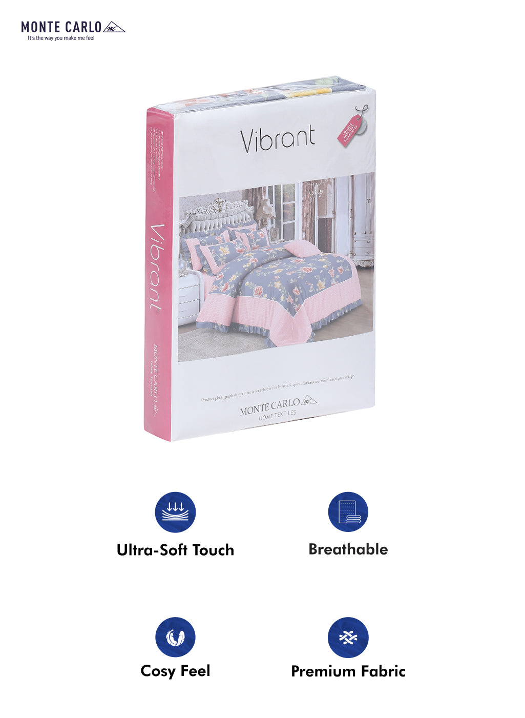 130 GSM Polyester Double Bed Bedsheet with 2 Pillow Covers