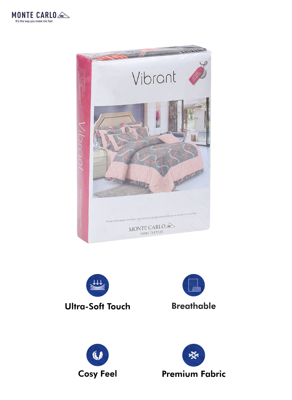 130 GSM Polyester Double Bed Bedsheet with 2 Pillow Covers