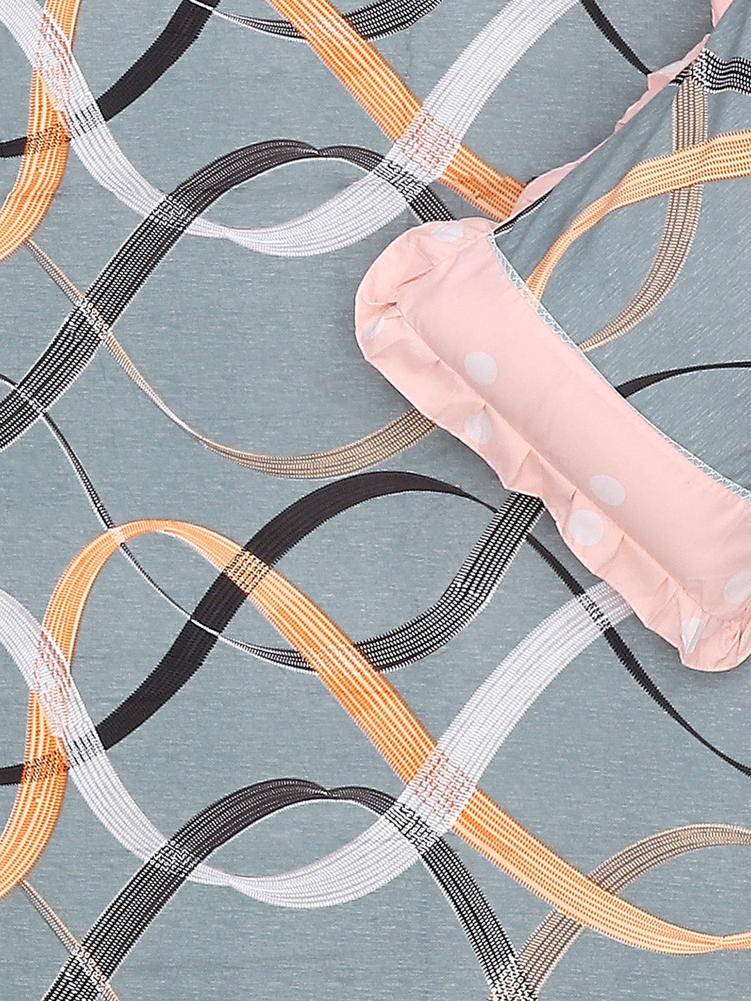 130 GSM Polyester Double Bed Bedsheet with 2 Pillow Covers