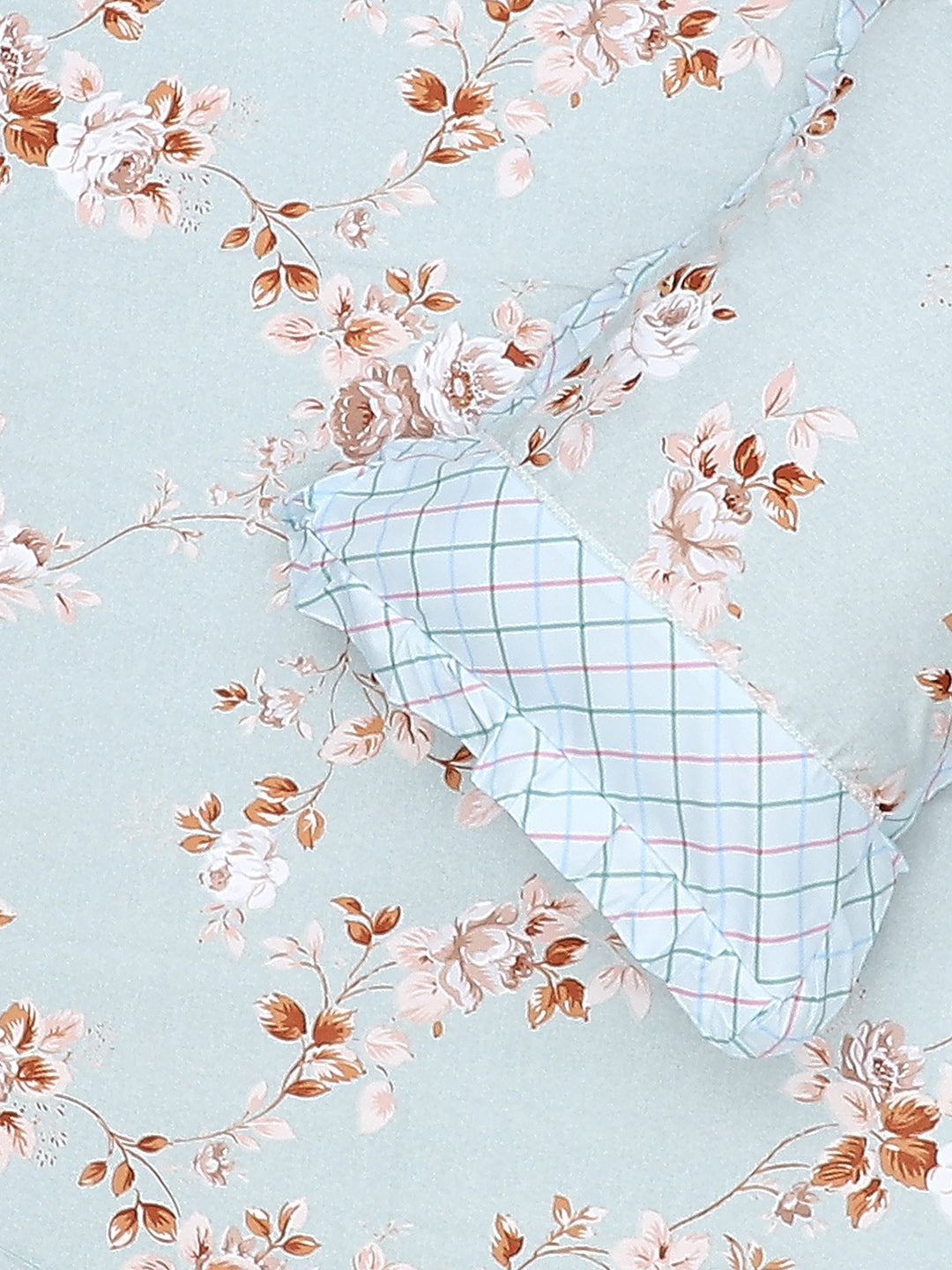 130 GSM Polyester Double Bed Bedsheet with 2 Pillow Covers