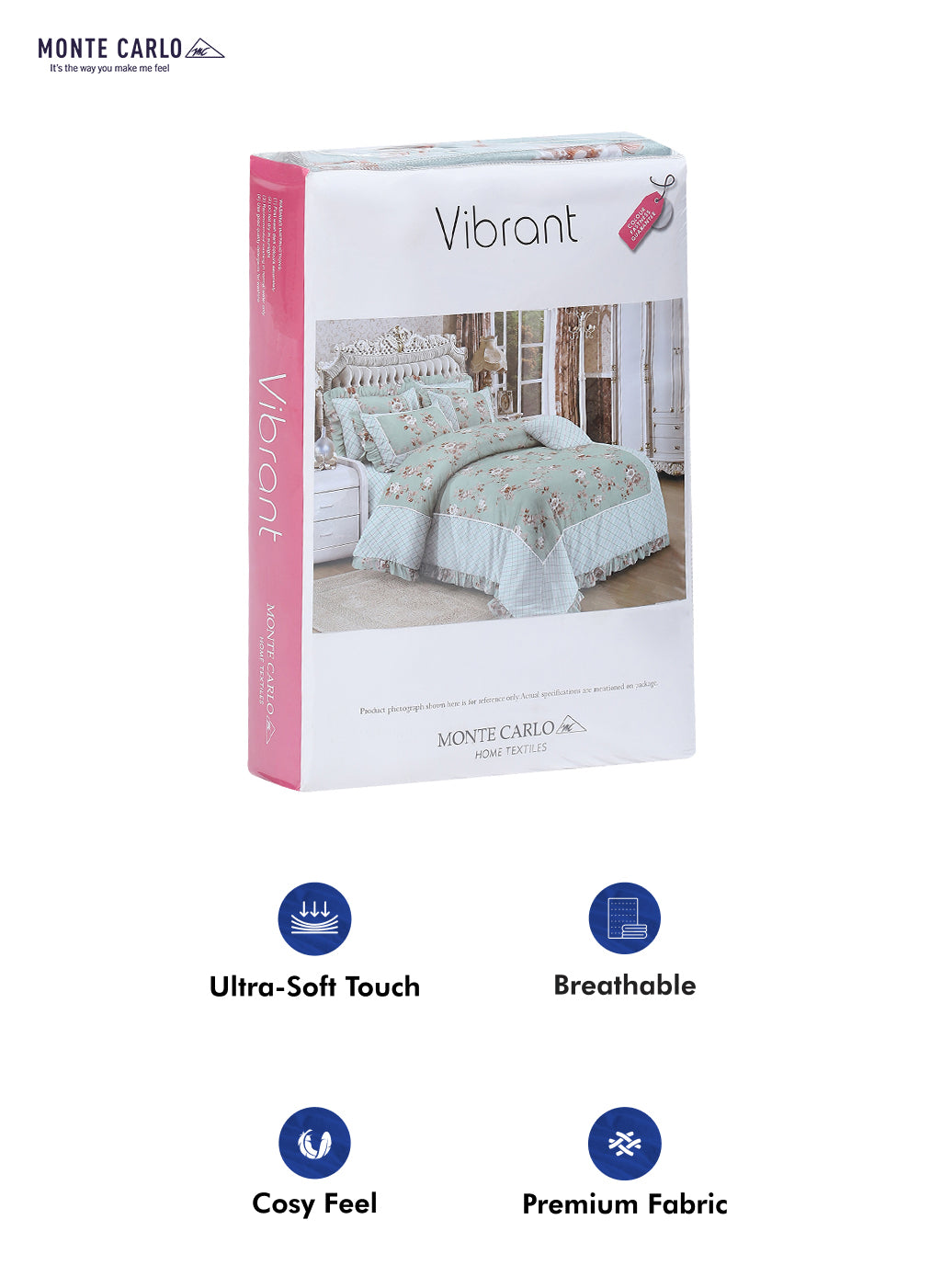 130 GSM Polyester Double Bed Bedsheet with 2 Pillow Covers