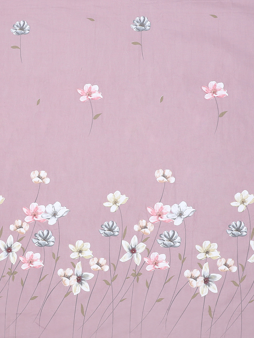 140 GSM Polyester Double Bed Bedsheet with 2 Pillow Covers