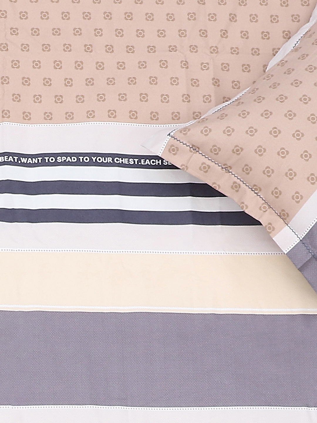 140 GSM Polyester Double Bed Bedsheet with 2 Pillow Covers