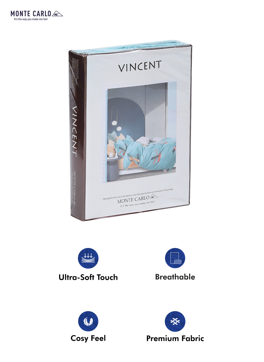 140 GSM Polyester Double Bed Bedsheet with 2 Pillow Covers