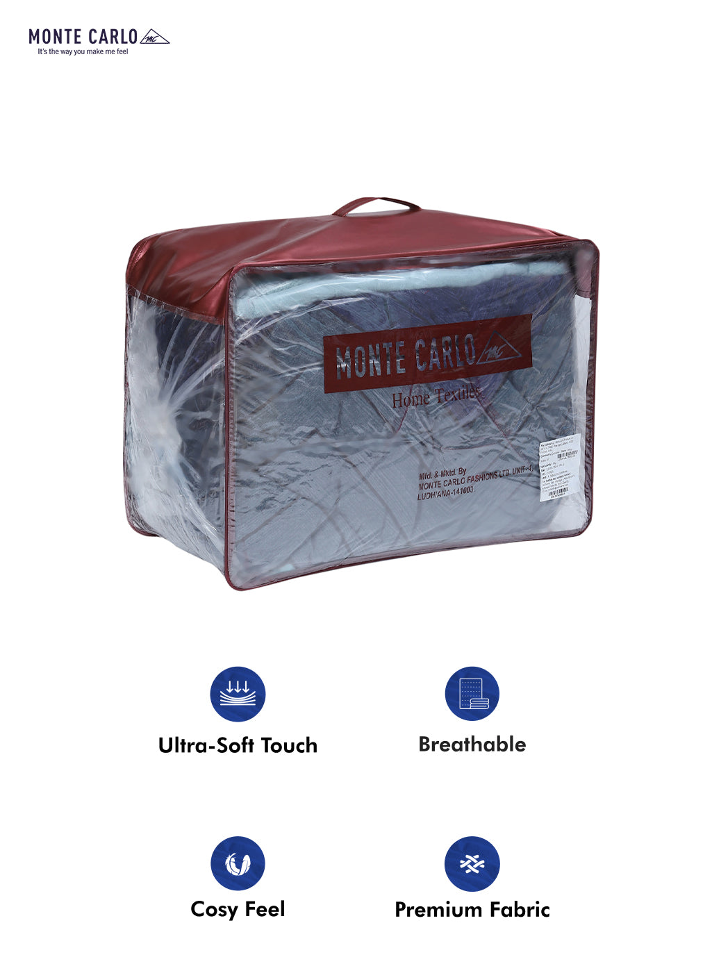 Printed 100% Polyester Double Bed Comforter for Winter