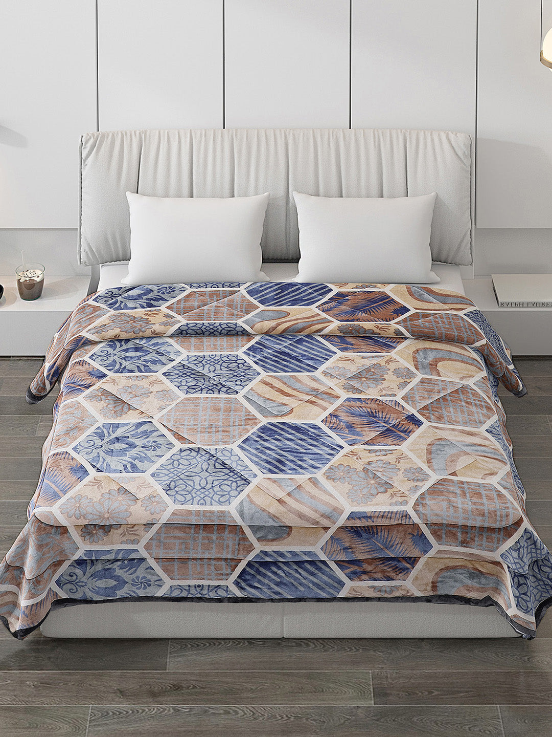 Printed 100% Polyester Double Bed Comforter for Winter
