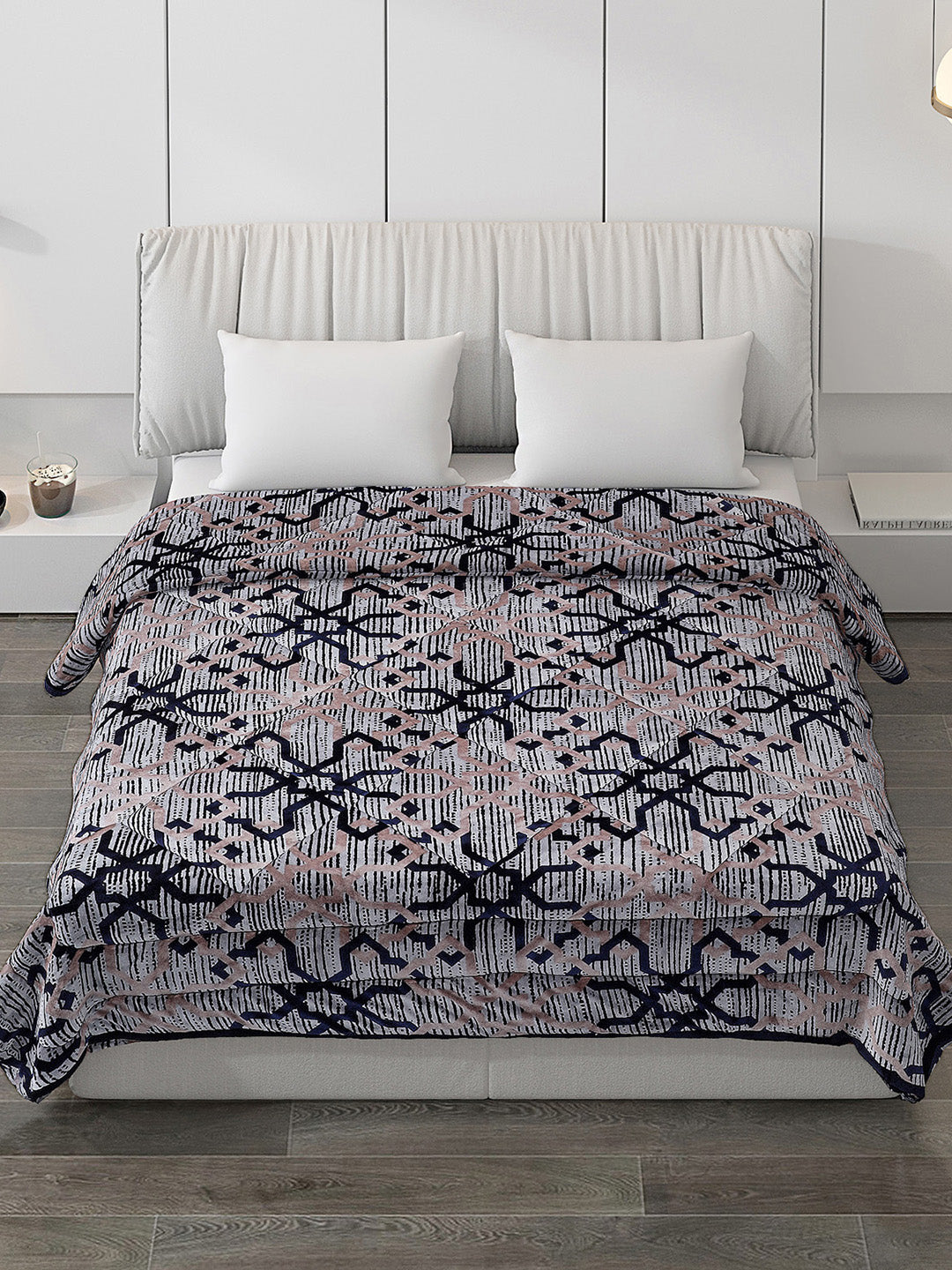 Printed 100% Polyester Double Bed Comforter for Winter