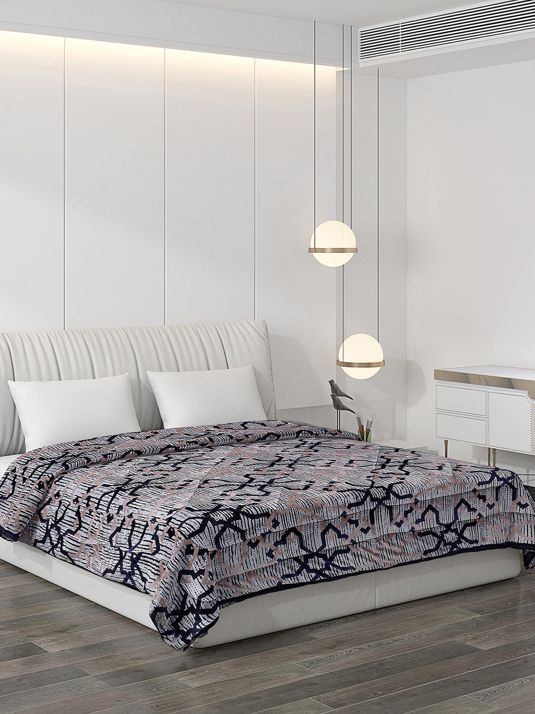 Printed 100% Polyester Double Bed Comforter for Winter