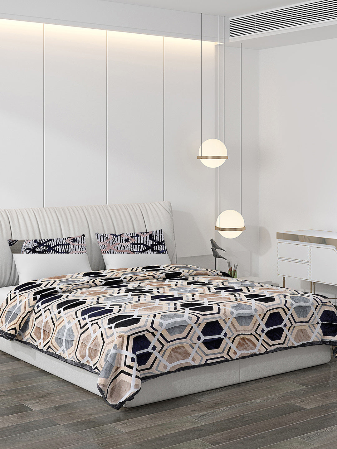 Printed 100% Polyester Double Bed Comforter for Winter