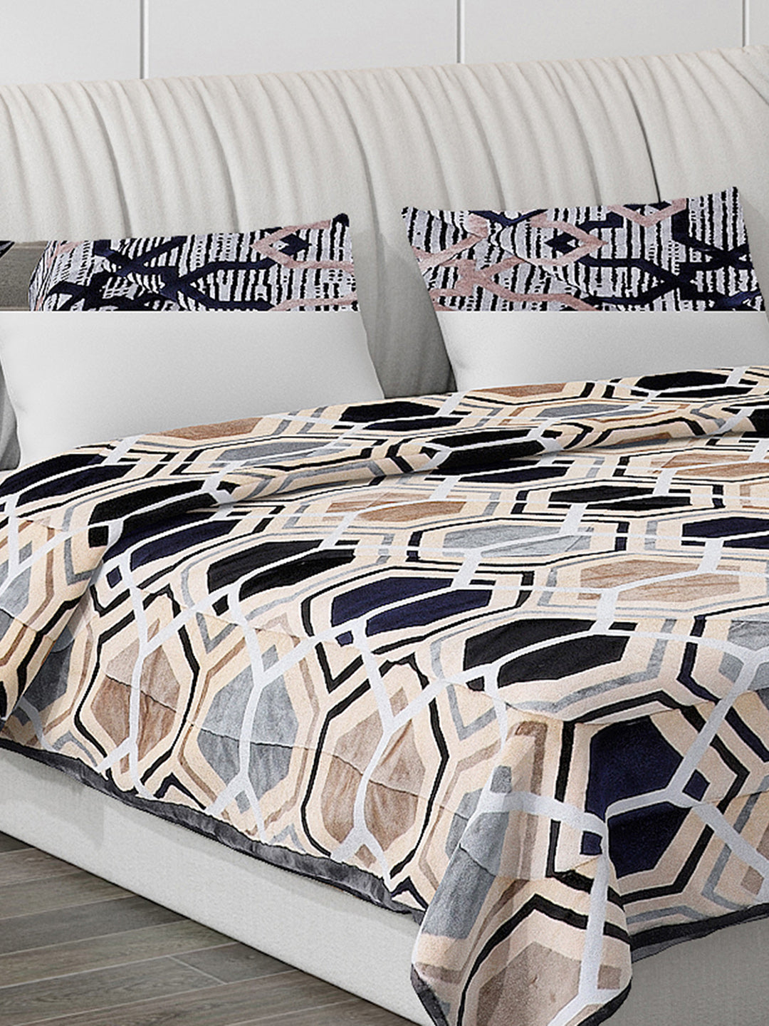 Printed 100% Polyester Double Bed Comforter for Winter