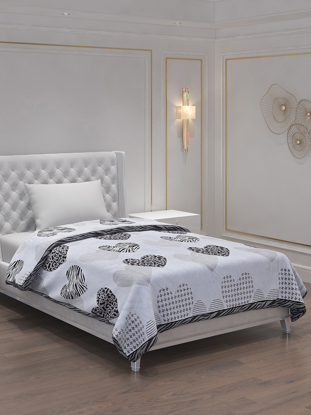 Printed 100% Polyester Single Bed Comforter for AC Room